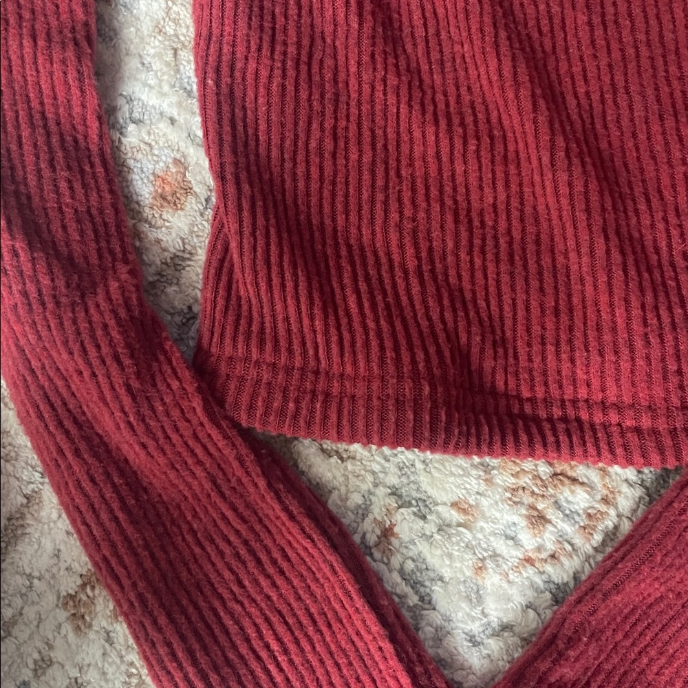 Forever 21 Burgundy Ribbed Top - Picture 3 of 3